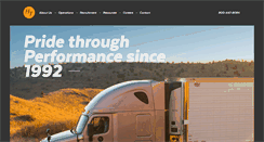 Desktop Screenshot of hendersontrucking.com