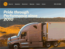 Tablet Screenshot of hendersontrucking.com